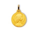 Vierge Marie Immaculée, médaille de baptême, médaille religieuse, bijoutier, joaillier, Rey-Coquais, Lyon