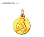 Mater creatoris, médaille or jaune 18 carats, bijoutier, joaillier, Rey-Coquais, Lyon