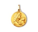 Mère du Christ, médaille or jaune 750/1000ème, Rey-Coquais