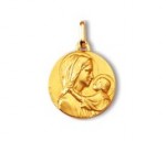Mère du Christ, médaille or jaune 750/1000ème, Rey-Coquais