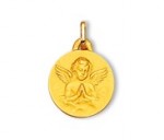 Ange au prière, médaille or jaune 750/1000ème, Rey-Coquais