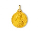 Médaille Sainte Thérèse, or jaune 750/1000ème, Rey-Coquais