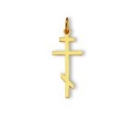 Croix orthodoxe, or jaune 750/1000ème, Rey-Coquais
