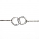 ATTACHEMENT bracelet or blanc 18 carats et diamants, bijoutier, joaillier, Rey-Coquais, Lyon