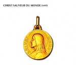 Christ Sauveur du monde, 18 carats, médaille religieuse, bijoutier, joaillier, Rey-Coquais, Lyon