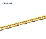 Rey-Coquais, chaîne maille forçat limé, 9 carats