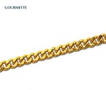 chaîne or jaune maille gourmette, bijoutier, 18 carats, joaillier, Rey-Coquais, Lyon