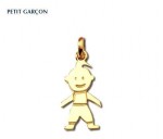 Pendentif petit garçon, or jaune 18 carats, 22 mm, Rey-Coquais, bijoutier, joaillier, Lyon