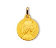 Marie Immaculée, médaille de baptême, médaille religieuse, bijoutier, joaillier, Rey-Coquais, Lyon