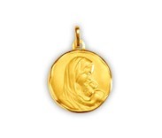 Madone à l'enfant, médaille or 750/1000ème, Rey-Coquais