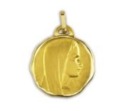 Ave Maria, médaille de baptême, médaille or jaune 18 carats, bijoutier, joaillier, Rey-Coquais, Lyon