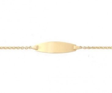 Identité bébé, or jaune 18 carats, bijoutier joaillier, Rey-Coquais Lyon